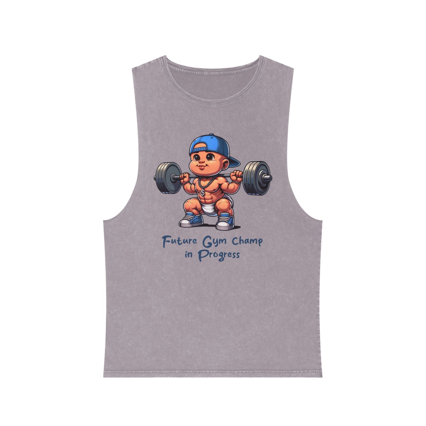 Workout Tank Top, Baby Boy Future Gym Champ in Progress, Cute Training Shirt, Fitness Sleeveless Tee, Weightlifting Gift, Unisex Muscle Tank